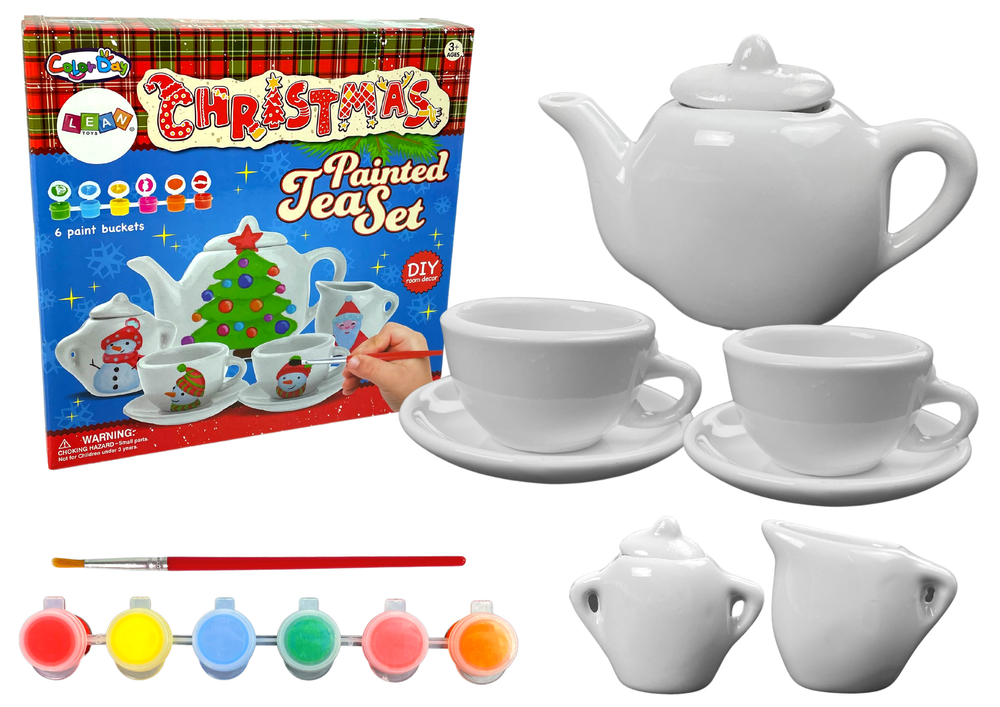 LEAN TOYS Porcelánová vianočná DIY sada na maľovanie