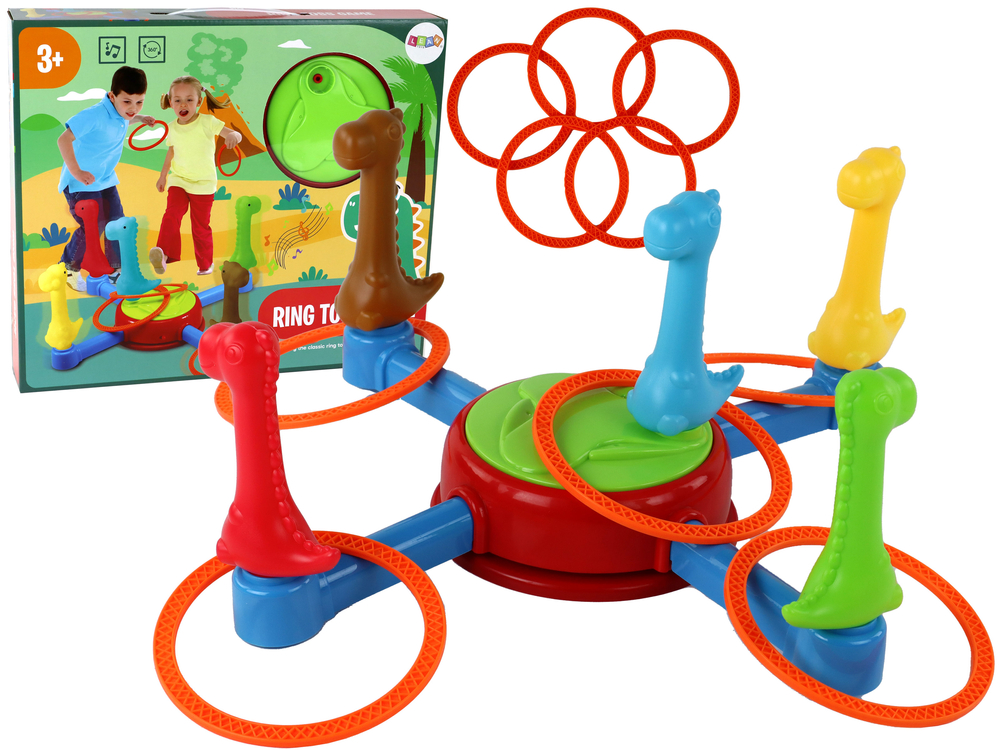 LEAN TOYS Arkádová hra Dinosaurs Rings 360*
