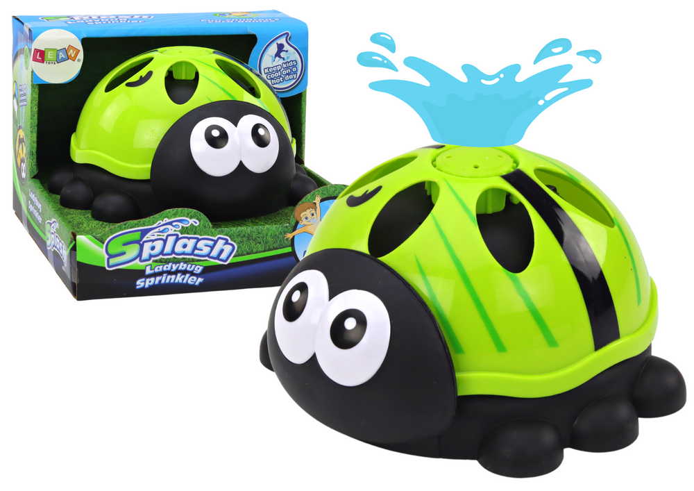 LEAN TOYS Záhradný postrekovač – Lienka zelená