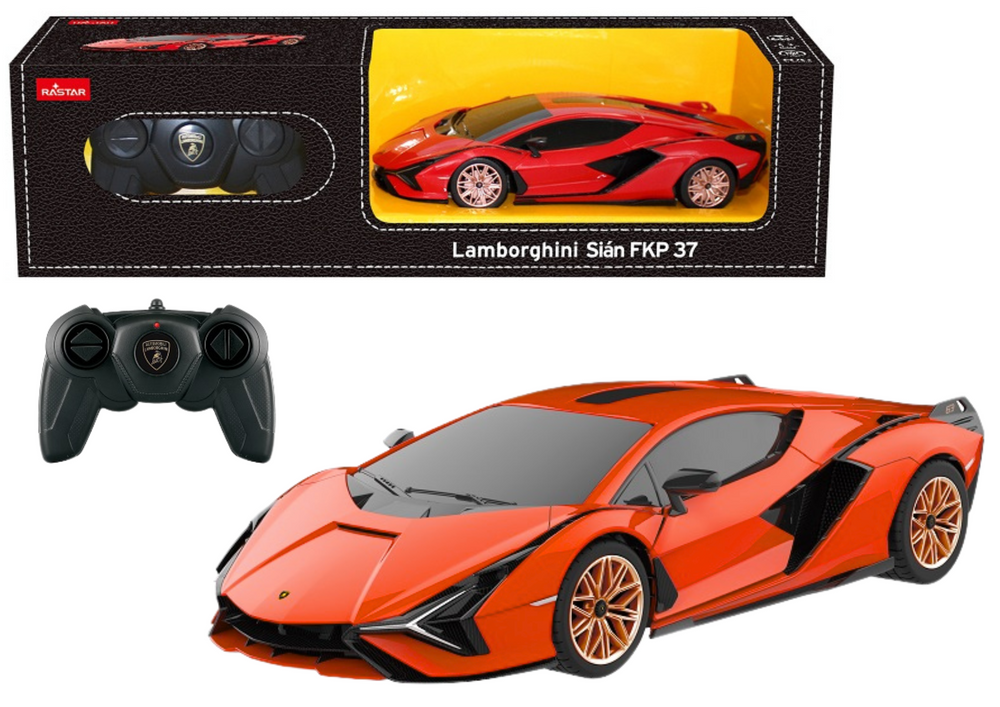 Rastar RC Auto Lamborghini Sian 1:24 Rastar - oranžová