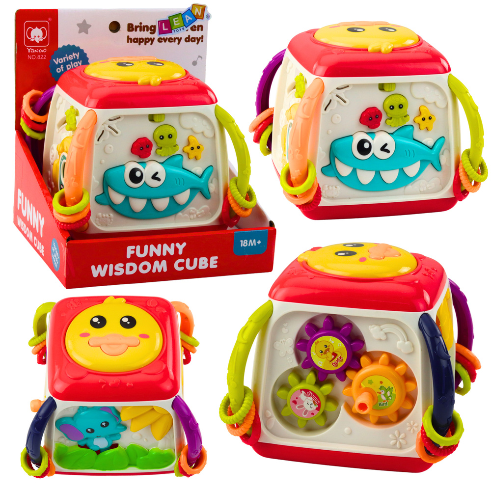 LEAN TOYS Interaktívna kocka Kačička