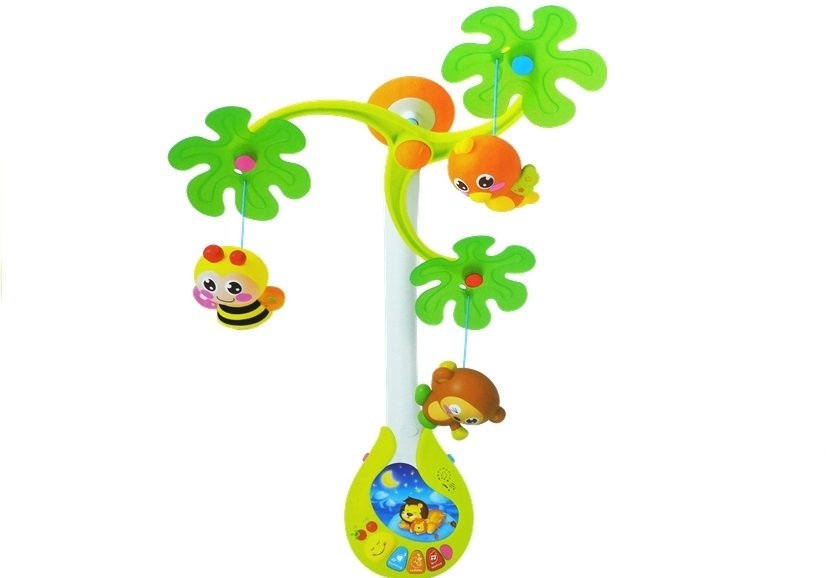 LEAN TOYS Farebný kolotoč nad postieľku