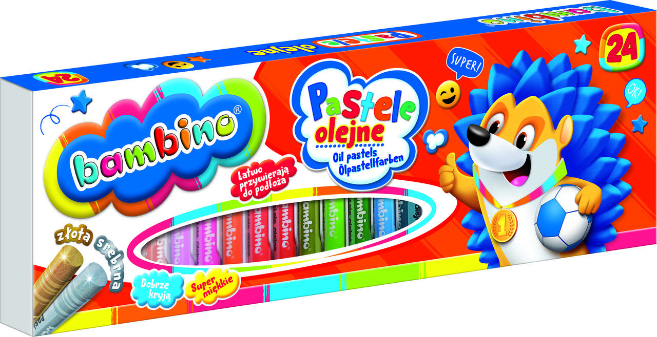 IKO Farebné olejové pastelky BAMBINO – 24 farieb