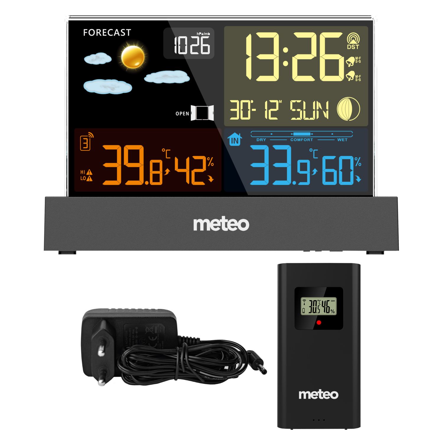 METEO Meteostanica METEO SP110C s DCF, čierna